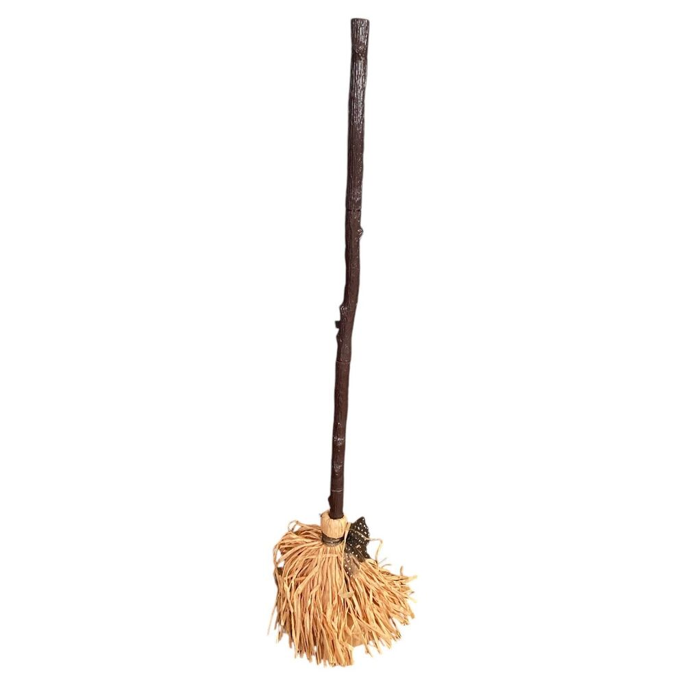 Magical Animated Broom Halloween Prop 4ft Sound Touch Motion Sensor Decor
